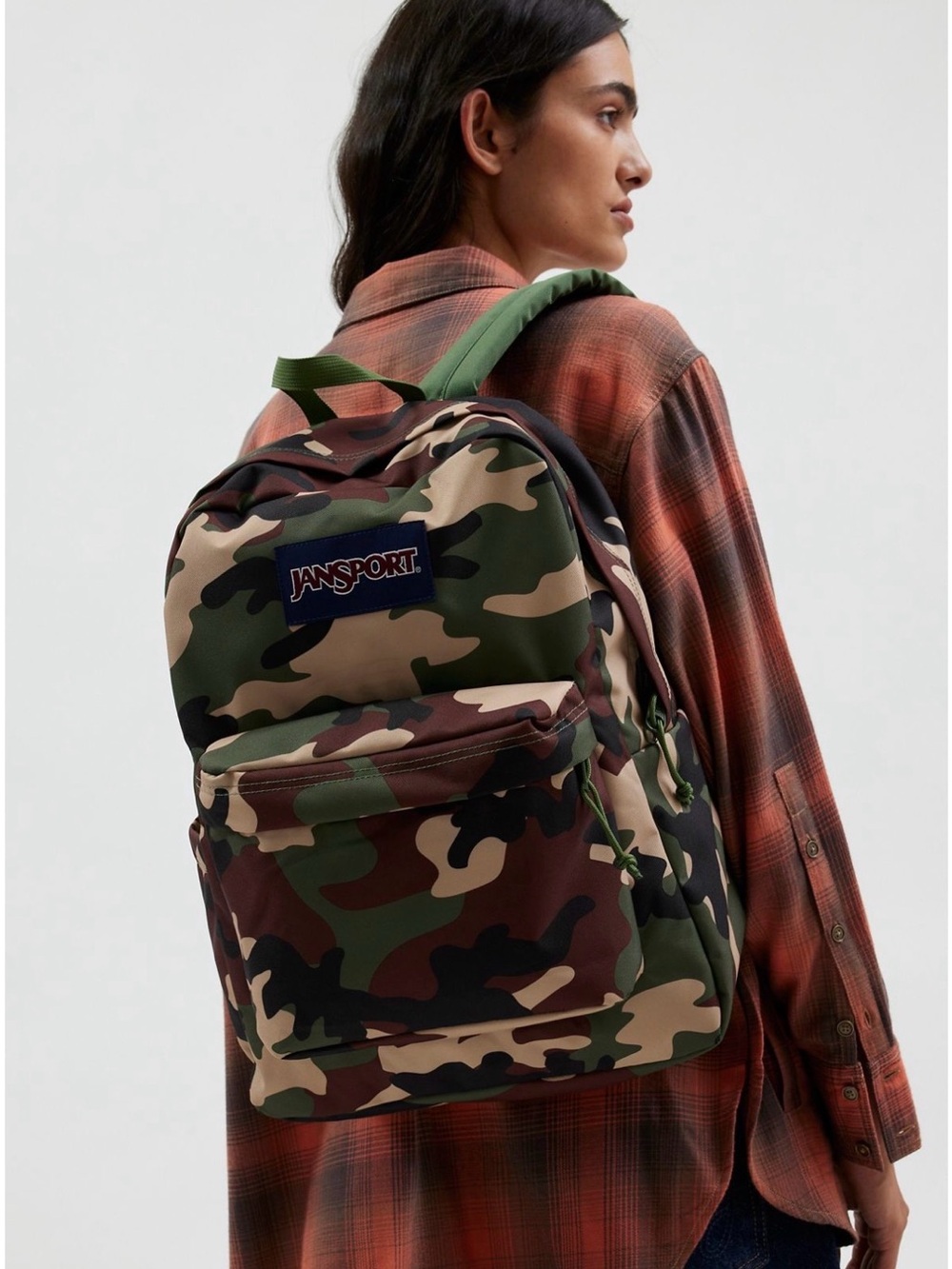 JanSport UO Exclusive SuperBreak Backpack in Camo